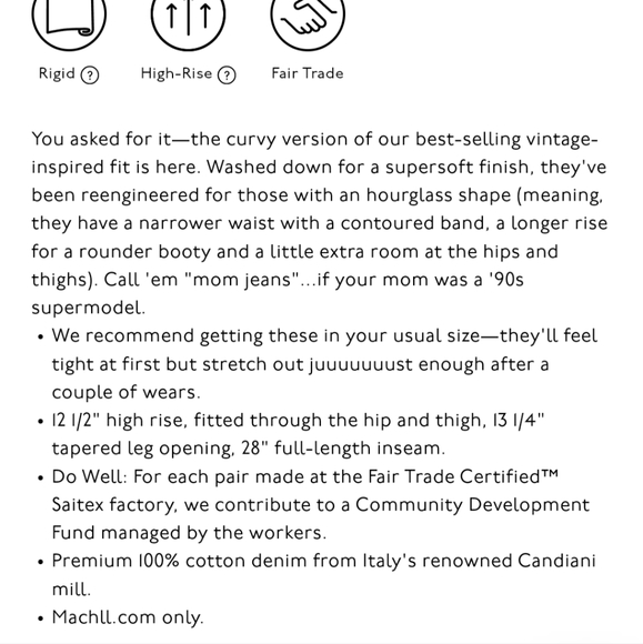 The Curvy Perfect Vintage Jean Madewell - Picture 5 of 7